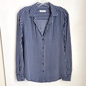 [NEW w/ flaw] Equipment Adalyn Striped Silk Shirt